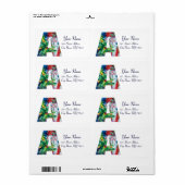 CHRISTMAS A BRIEF / SANTA MIT CHRISTMAS BAUM (Vorne)