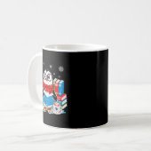 Christmas A Penguin Reading Book Snowflake Cocoa H Kaffeetasse (Vorderseite Links)