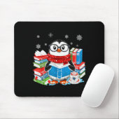 Christmas A Penguin Reading Book Snowflake Cocoa H Mousepad (Mit Mouse)