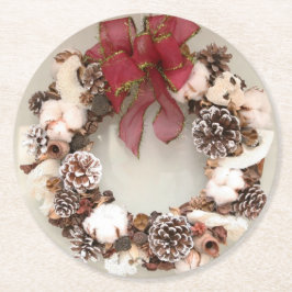 Christmas A Runder Pappuntersetzer