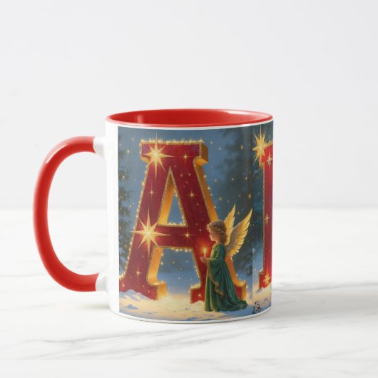 Christmas ABC Festive Holiday Coffee Mug Tasse (Links)