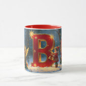 Christmas ABC Festive Holiday Coffee Mug Tasse (Zentrum)