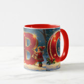 Christmas ABC Festive Holiday Coffee Mug Tasse (VorderseiteRechts)