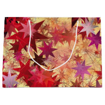 CHRISTMAS Abstrakt Red Pink Burgundy Stars