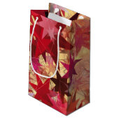 CHRISTMAS Abstrakt Stars Kleine Geschenktüte (Rückseite Schrägansicht)