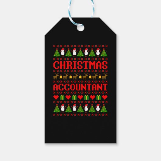 Christmas Accountant Geschenkanhänger (Vorderseite)