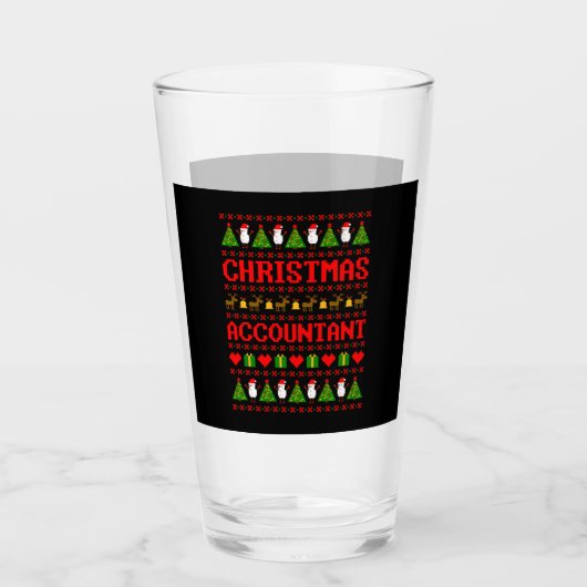 Christmas Accountant Glas (Vorderseite)