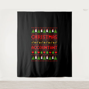 Christmas Accountant Wandteppich