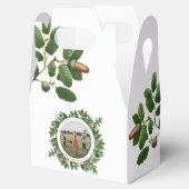 Christmas Acorn Wreath Family Foto Geschenkschachtel (Geöffnet)