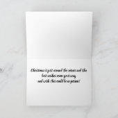 CHRISTMAS "ACROSS THE MILES" KARTE (Innenseite)