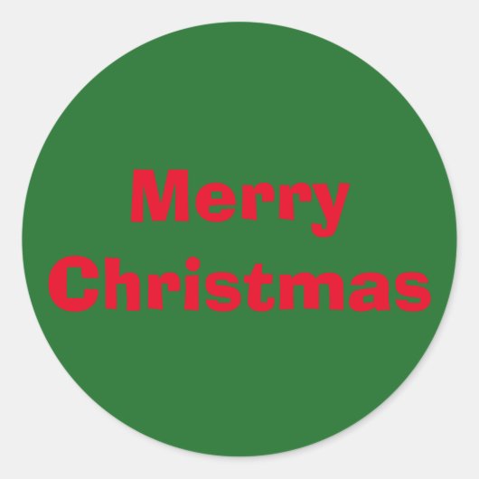 Christmas Ad Lib Red Green Sticker von Janz (Vorderseite)