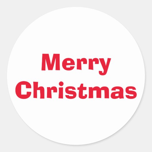 Christmas Ad Lib Red White Sticker von Janz (Vorderseite)