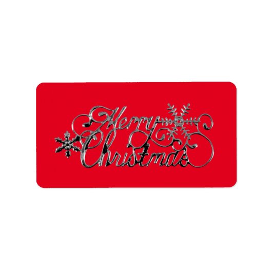 CHRISTMAS ADDRESS ETIKETTIEREN SAISONALE GREETINGS ADRESSAUFKLEBER (Vorne)