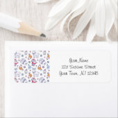 Christmas Address Labels - Reindeers and Fir Trees (Insitu)