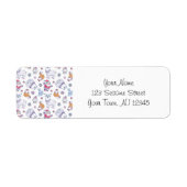 Christmas Address Labels - Reindeers and Fir Trees (Vorne)