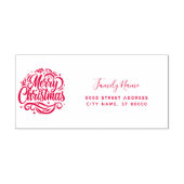 Christmas Address Self-inking Stamp Permastempel (Design)