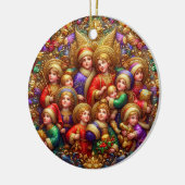 CHRISTMAS ~ Adoring Children 19. Jahrhundert ~ Keramik Ornament (Links)