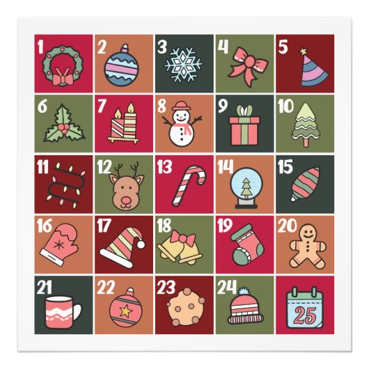 CHRISTMAS ADVENT CALENDAR 2023 POSTER (Vorne)