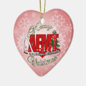 CHRISTMAS AEMT Advanced Emergency Medical Tech Keramikornament (Links)