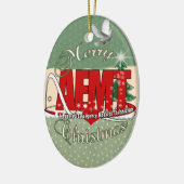 CHRISTMAS AEMT Advanced Emergency Medical Tech Keramikornament (Links)