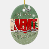 CHRISTMAS AEMT Advanced Emergency Medical Tech Keramikornament (Vorne)