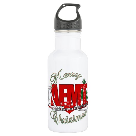 CHRISTMAS AEMT Advanced Emergency Medical Tech Trinkflasche (Vorderseite)