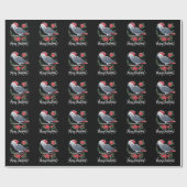 Christmas African Gray Parrot Geschenkpapier (Flach)