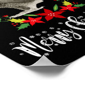 Christmas African Gray Parrot Poster (Ecke)