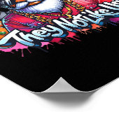 Christmas African Santa They Not Like Us Merry Chr Poster (Ecke)