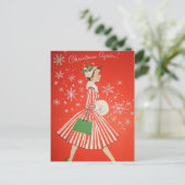 Christmas Again! Feiertagspostkarte (Stehend Vorderseite)