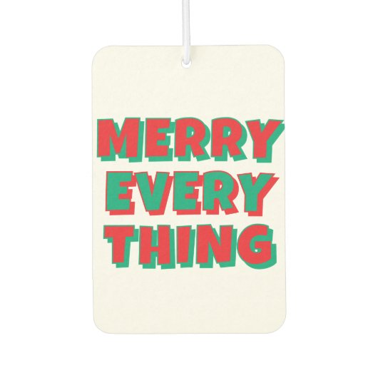 Christmas Air Freshener Autolufterfrischer (Vorderseite)