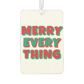 Christmas Air Freshener Autolufterfrischer (Rückseite)