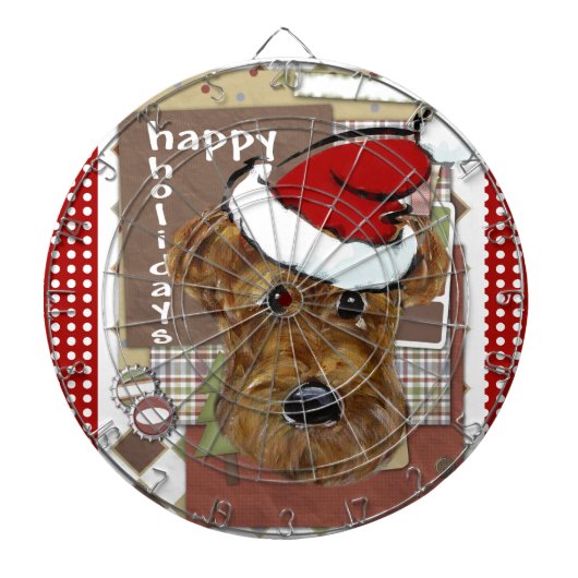 CHRISTMAS AIREDALE DARTSCHEIBE (vorne)