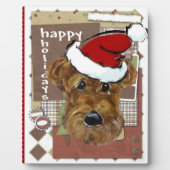 CHRISTMAS AIREDALE FOTOPLATTE (Vorderseite)