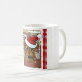 CHRISTMAS AIREDALE KAFFEETASSE (VorderseiteRechts)