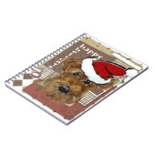 CHRISTMAS AIREDALE NOTIZBLOCK (Linke Seite)