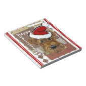 CHRISTMAS AIREDALE NOTIZBLOCK (angewinkelt)