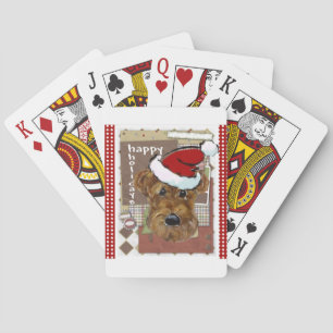 CHRISTMAS AIREDALE SPIELKARTEN