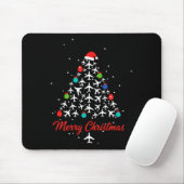 Christmas Airplane Tree Merry Christmas Lot Travel Mousepad (Mit Mouse)
