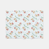 Christmas Akita Fleece Blanket (Vorderseite (Horizontal))
