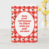 Christmas Alcohol Karte (Gelbe Blume)