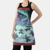 Christmas Alien Snow Angels, Apron Schürze (InSitu)