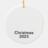 Christmas Alien Wreath Keramik Ornament (Hinten)