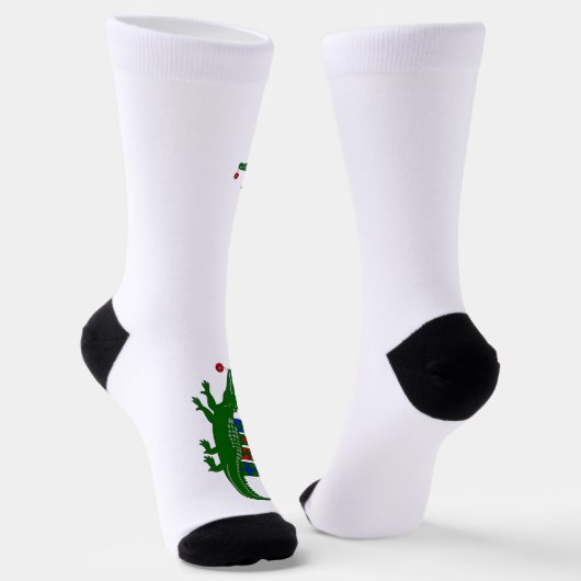 Christmas Alligator Crew Socks Socken (Gewinkelt)