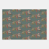 Christmas Alligator Pelican Crawfish Goose Animal Geschenkpapier Set (Vorderseite)