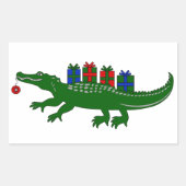 Christmas Alligator Stickers (Vorderseite)