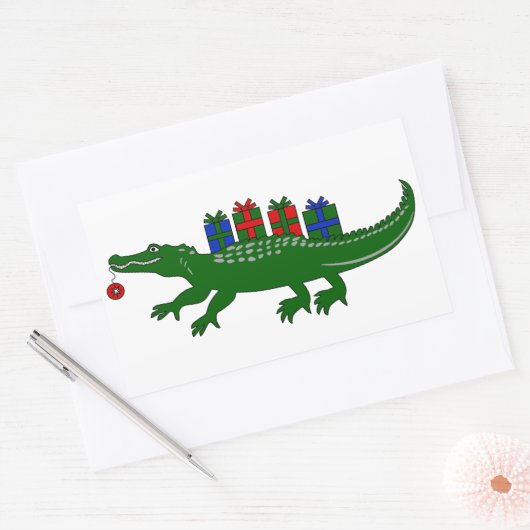 Christmas Alligator Stickers (Umschlag)