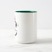 Christmas Alphabet Collection – Letter C Design Zweifarbige Tasse (Mittel)