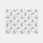 Christmas Am Staff Fleece Blanket (Vorderseite (Horizontal))