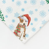 Christmas Am Staff Fleece Blanket (Ecke)